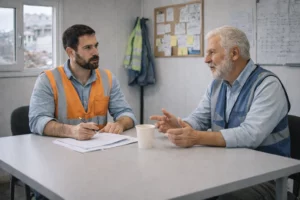 entretien professionnel efficace entre chef d’équipe et collaborateur